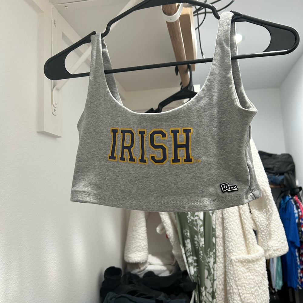 Notre Dame crop top